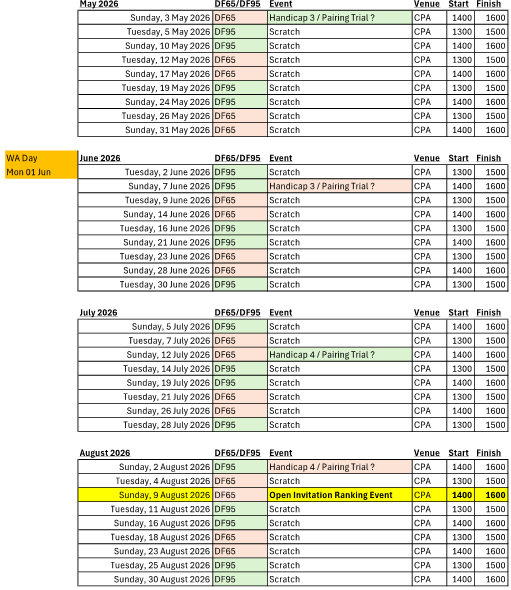 Website calendar 2026 2